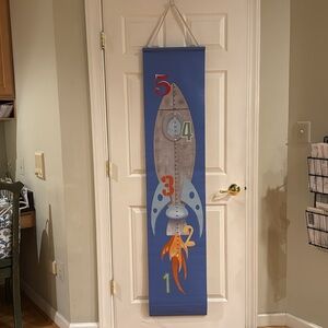 NWT Pottery Barn Kids Rocket Growth Chart